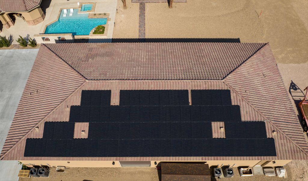 One-Sided Rooftop Solar Panels - Solar Panel Installation in Las Vegas ...