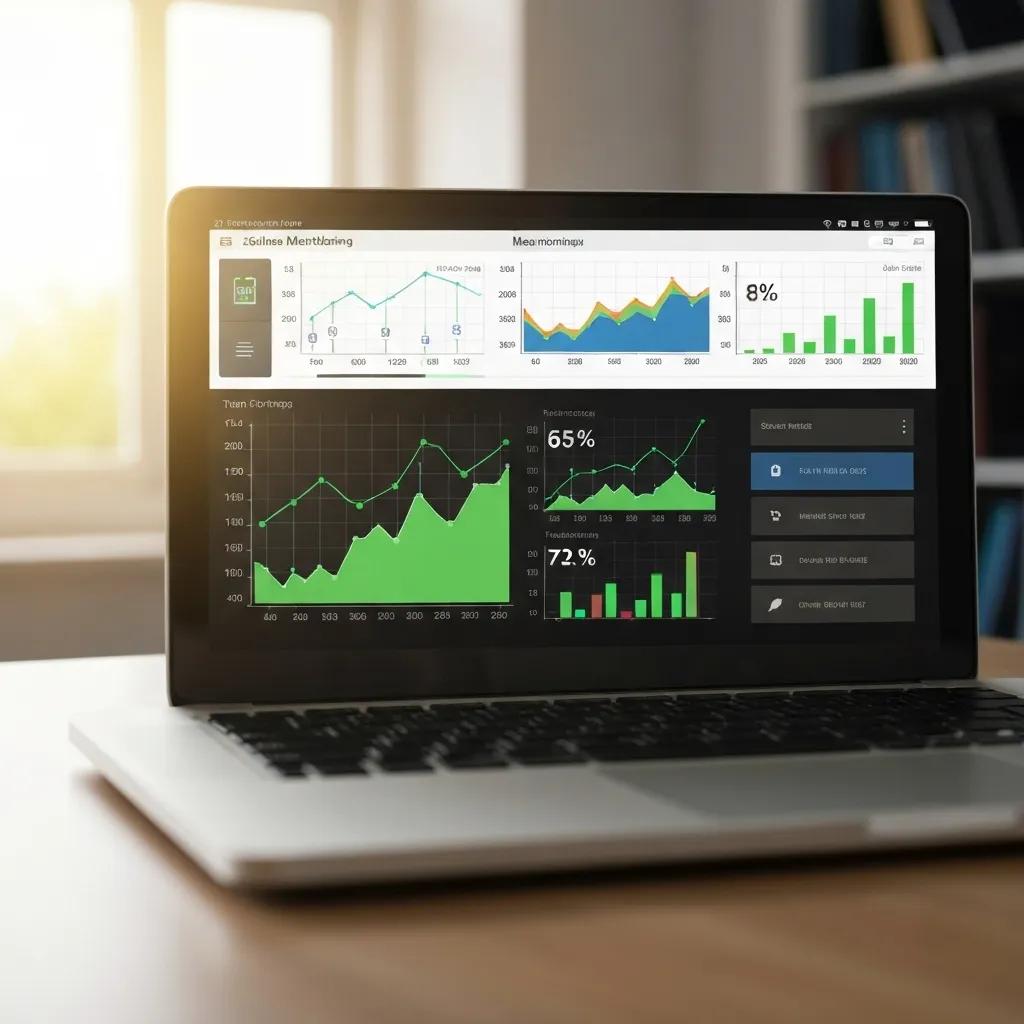 A digital dashboard displaying live solar energy production data in a home environment