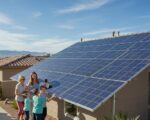 Solar panel installation on a modern home in Las Vegas, highlighting sustainability and energy efficiency