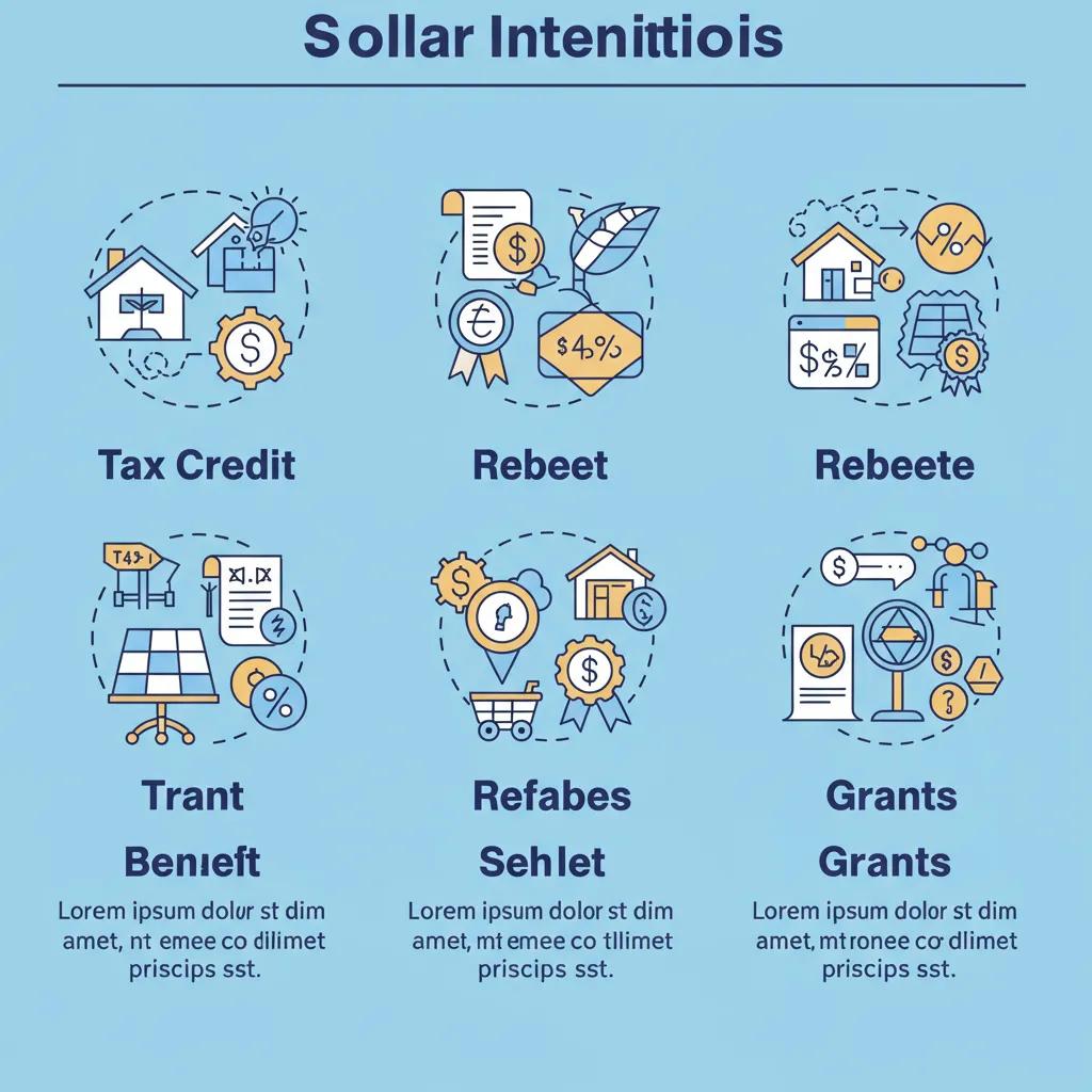 Diverse group collaborating on solar energy solutions in an office setting